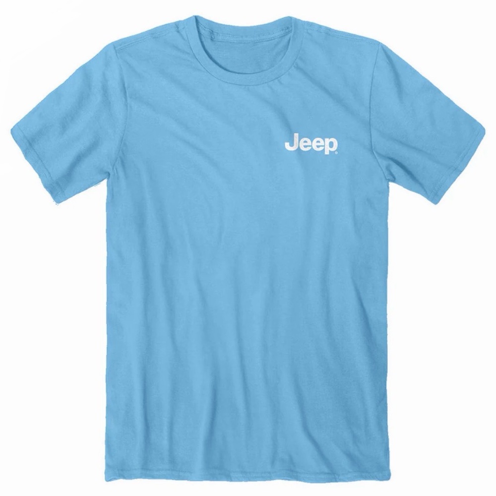 Nwt Jeep Light Blue T-Shirt With Red Gladiator Small — image 2 of 4